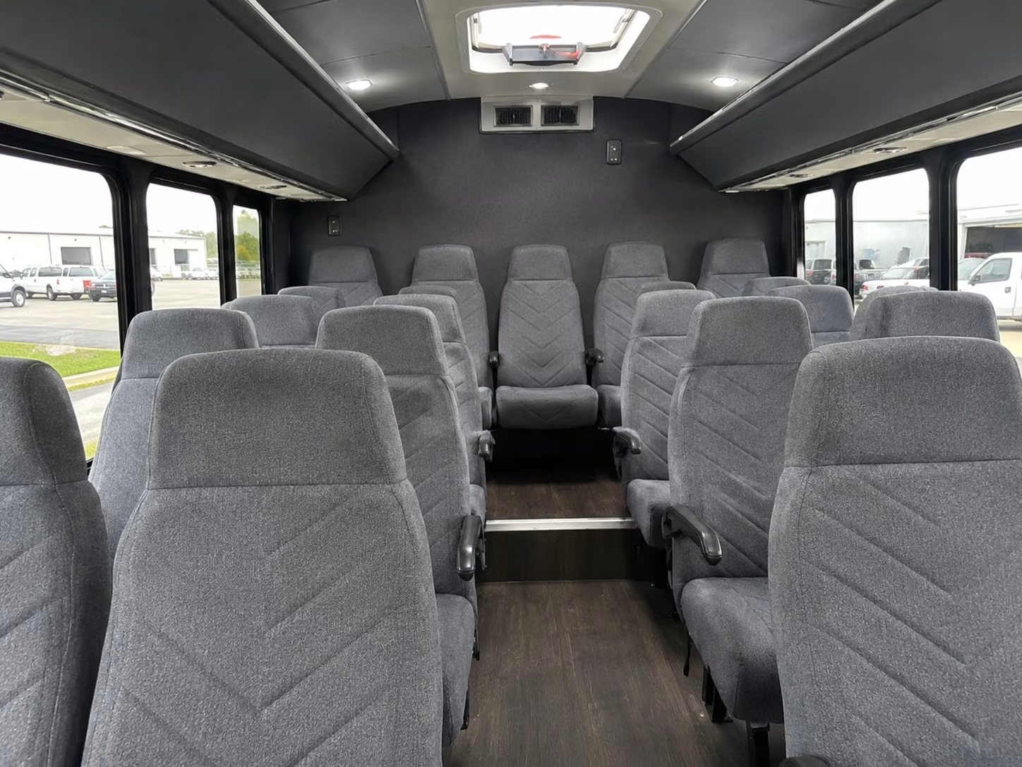 15 passenger minibus interior